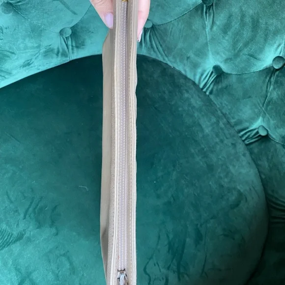 Authentic Vintage lambskin Christian Dior beige leather clutch - Picture 7 of 12